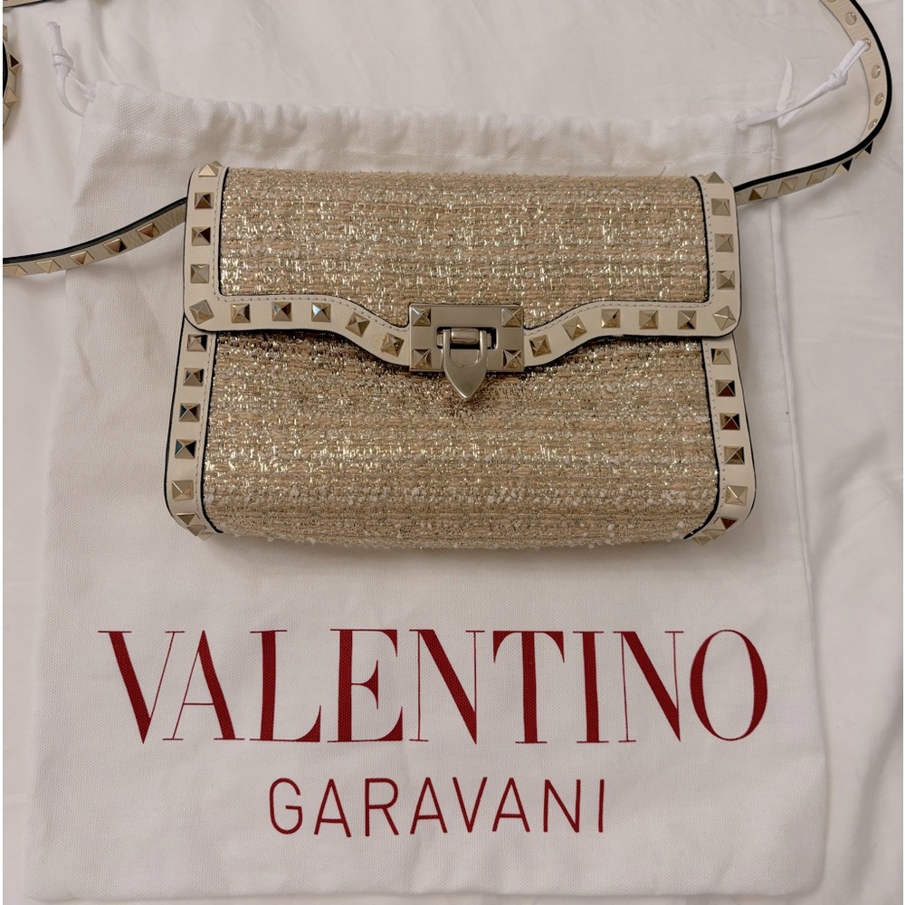 Valentino tweed shoulder bag